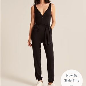 Abercrombie Henley Knit Jumpsuit